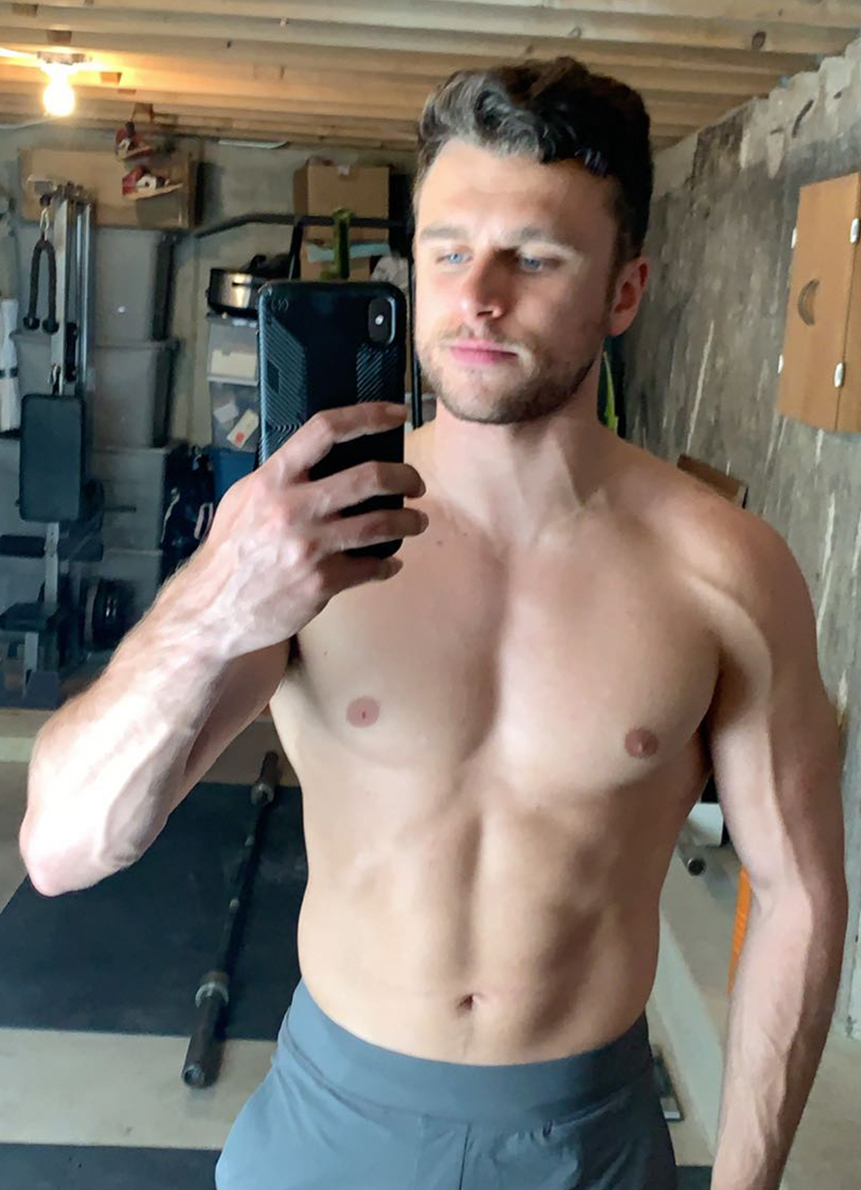 Josh after - front view at 180+ lbs